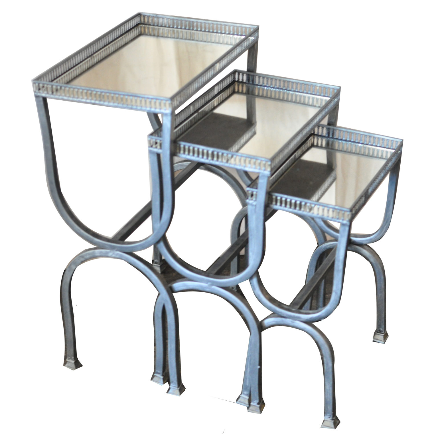 Silver Filigree Nesting End Tables Loluma