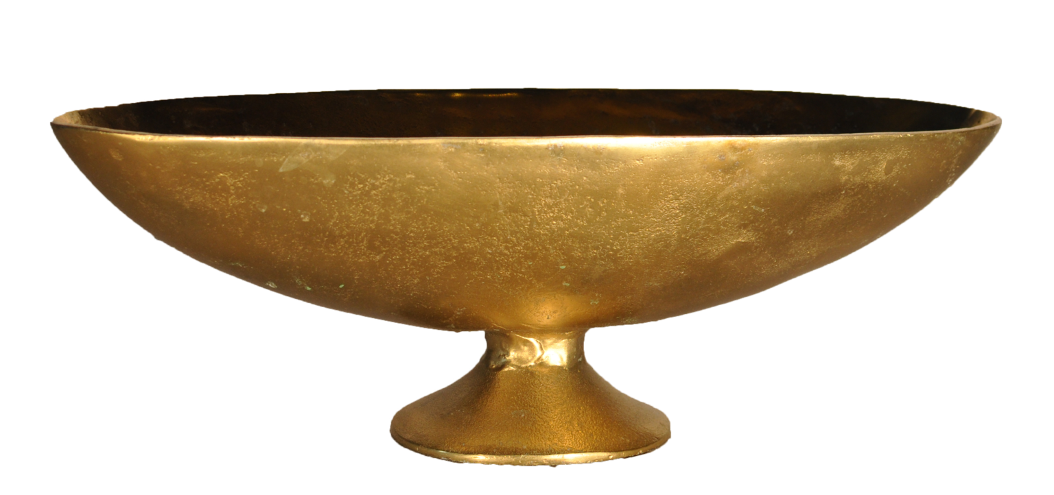 Gold Footed Oval Bowls Loluma