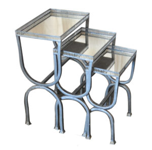 Silver Filigree Nesting End Tables