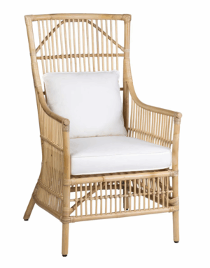 Rattan High Back Arm Chair