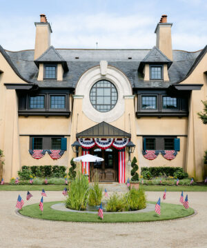 American Flags and Bunting