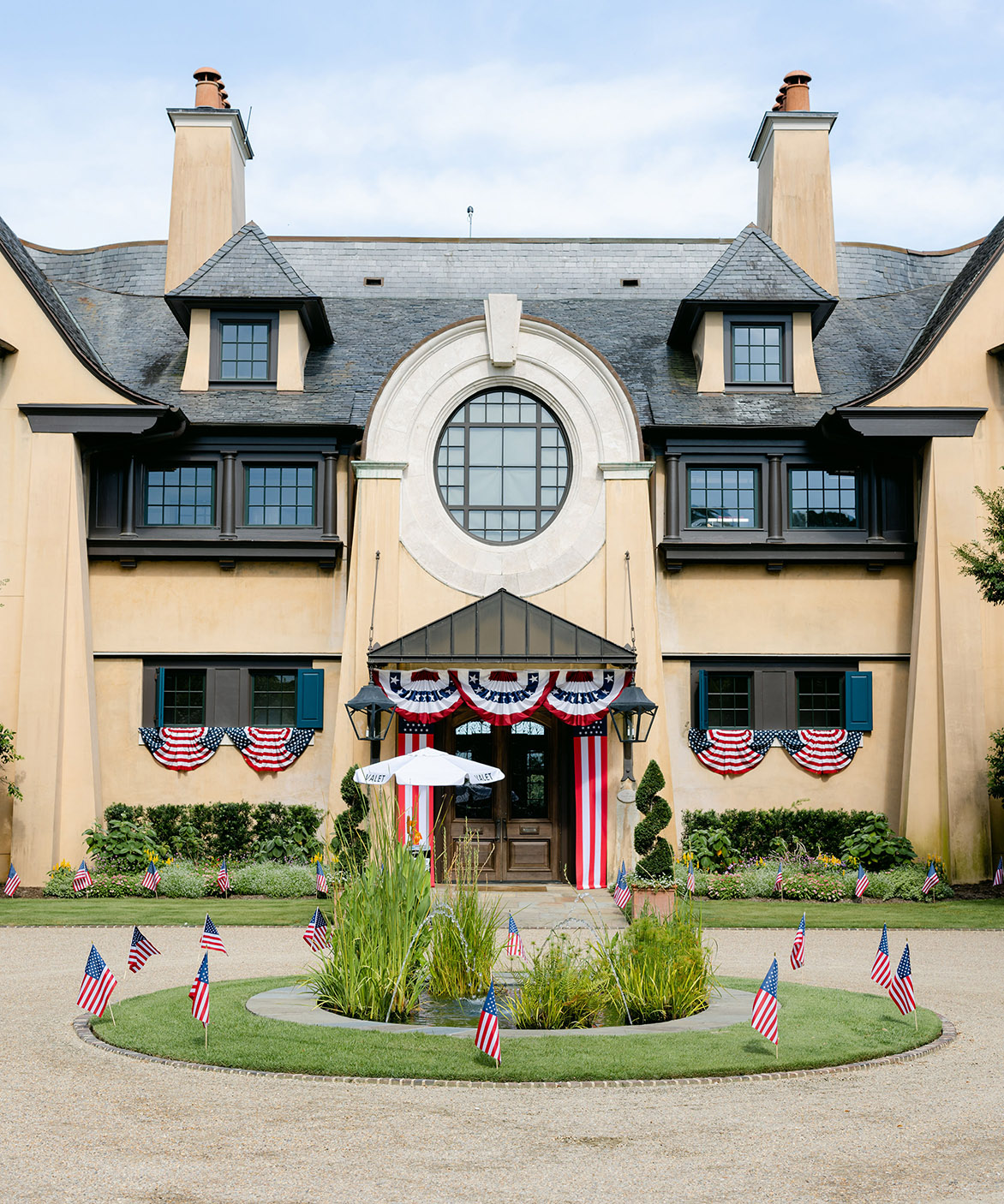 American Flags and Bunting