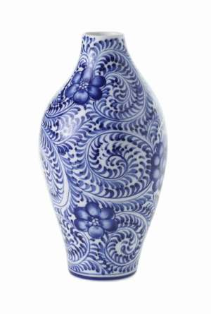 Eleanor Chinoiserie Vase - Blue