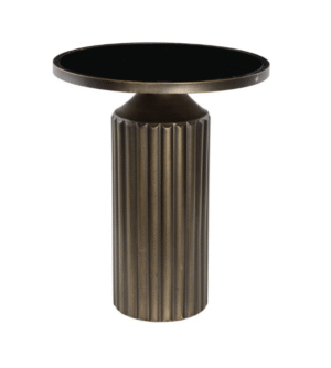 Bronze Ribbed End Table