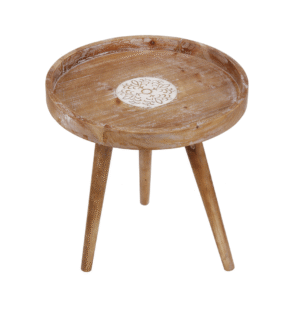 Washed Wood Tray Table
